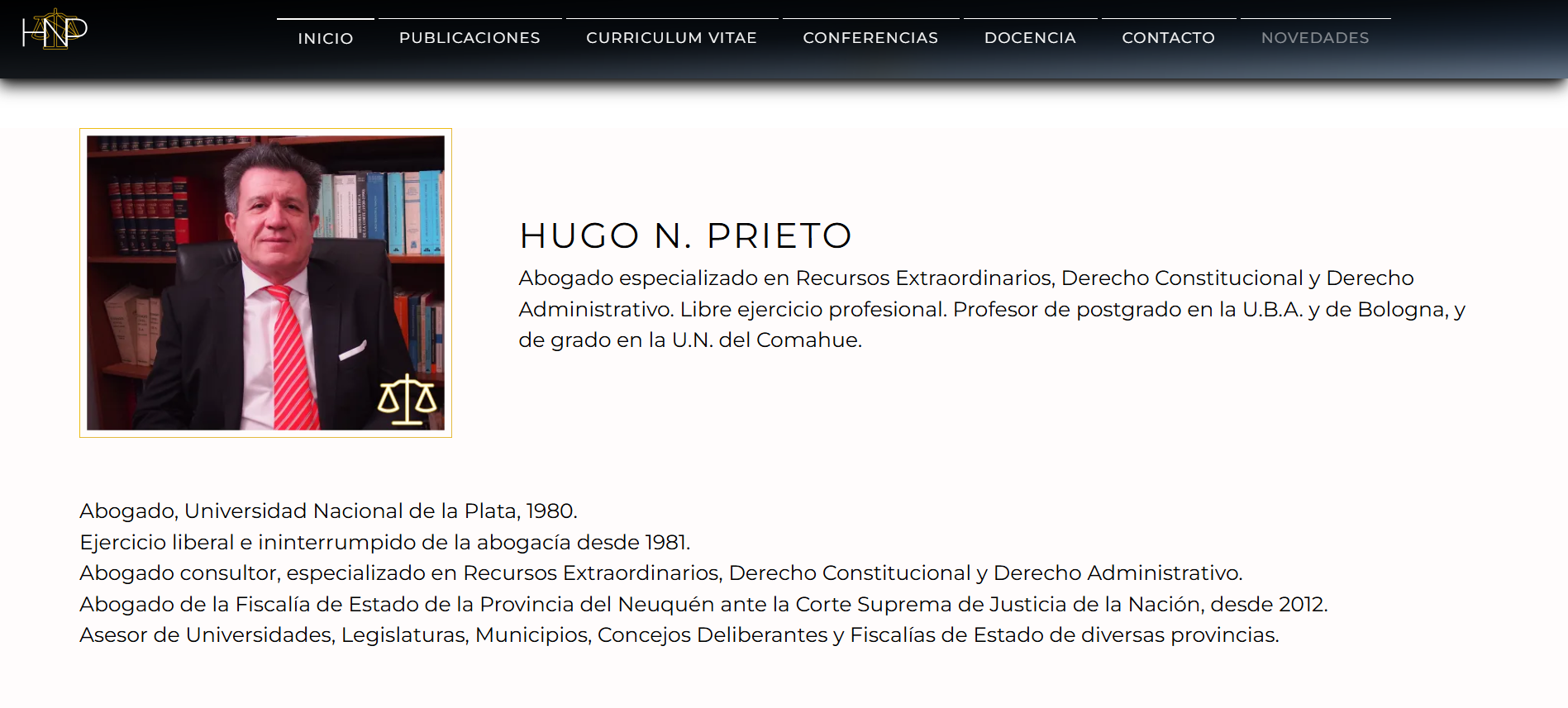 Captura 2 — Hugo Prieto Portfolio